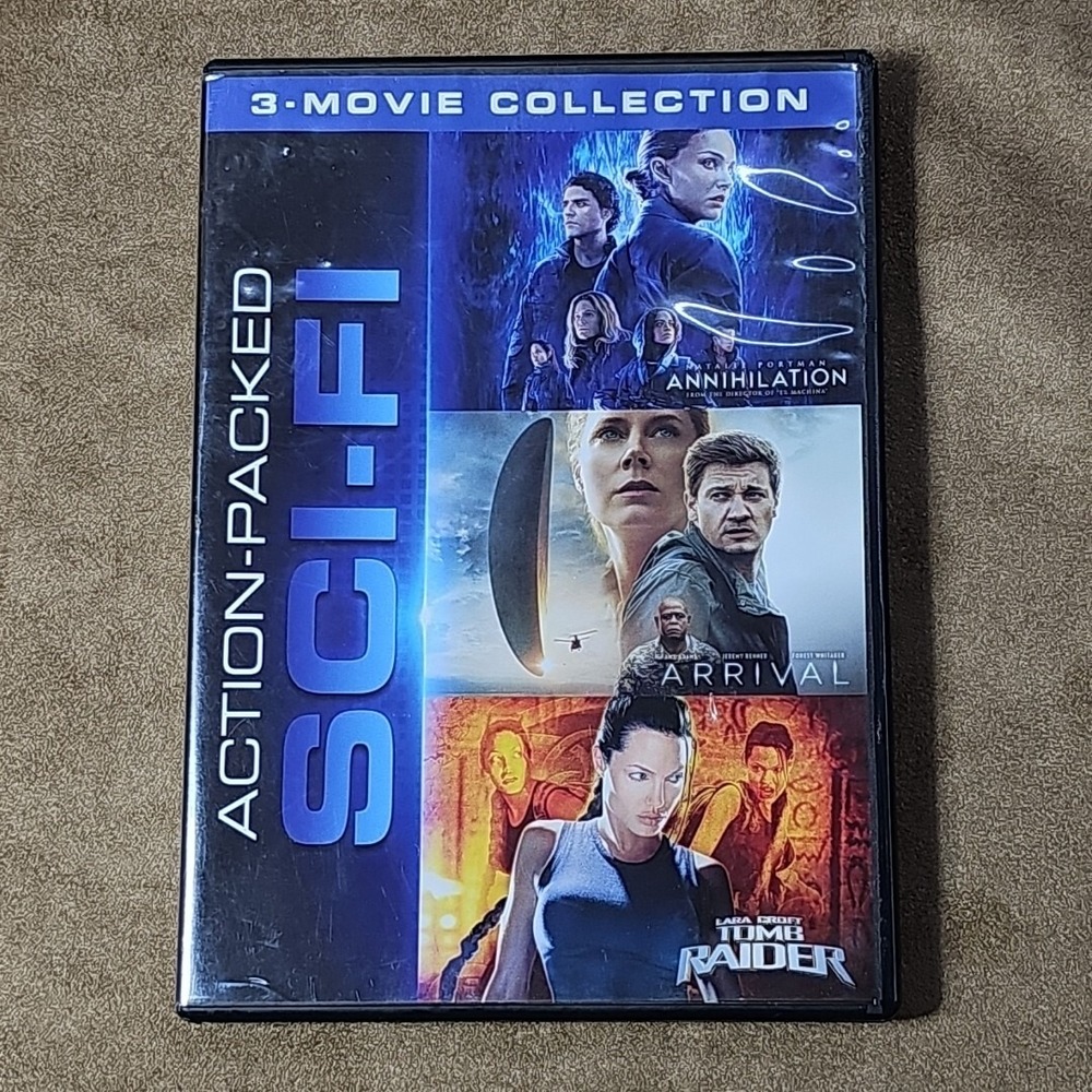 Annihilation Arrival Tomb Raider 3-Movie Collection DVD Sci-Fi Action Lot